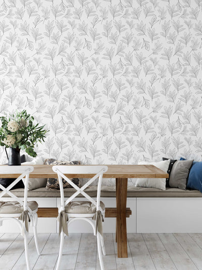 Announcing New Peony Leaves Design Peel & Stick Wallpaper Collection